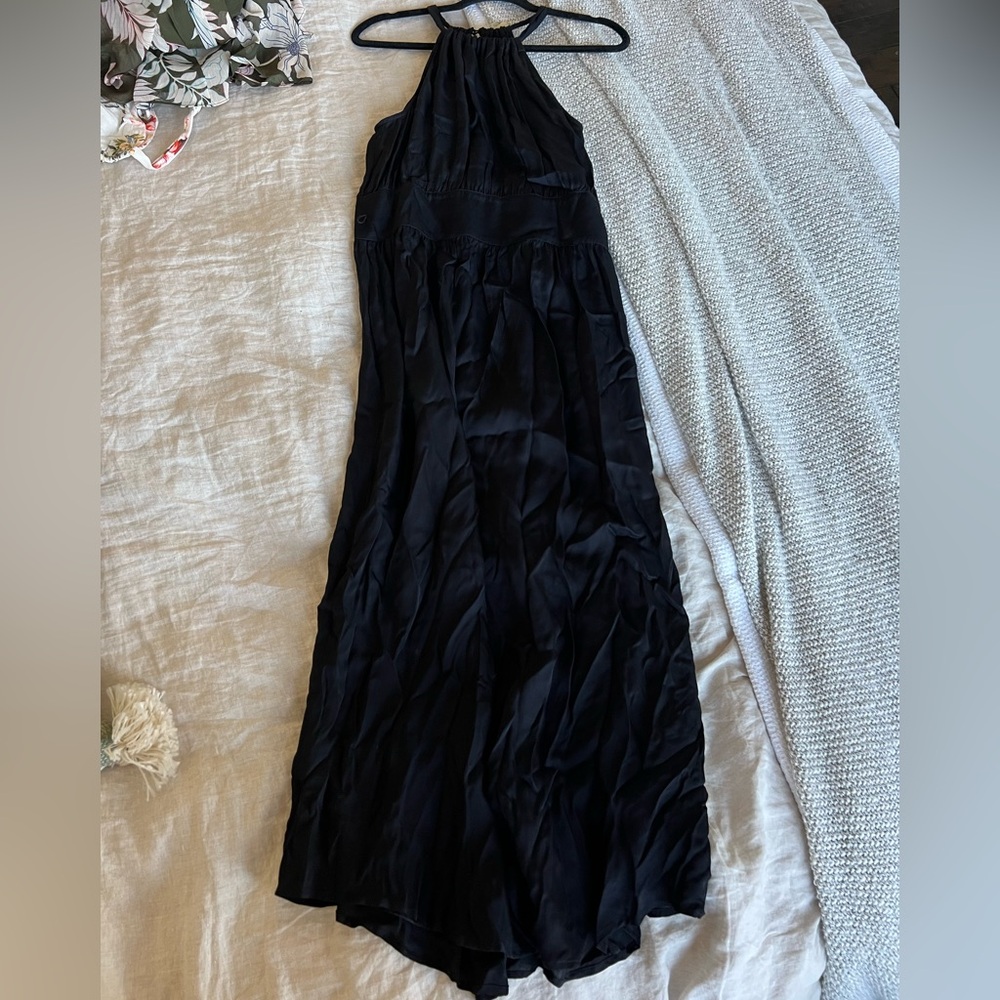 Tommy Bahama Black Halter Maxi Dress